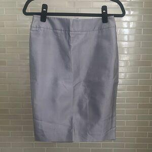Armani Collezioni Grey Silk Pencil Skirt
